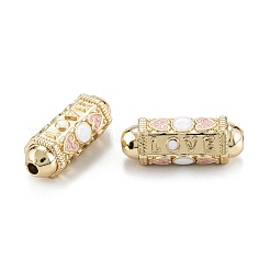 Real 18K Gold Plated Brass Tube Beads&nbsp;KK-A155-23G-C