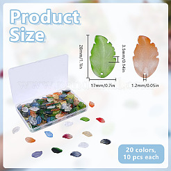 200Pcs 20 Colors Handmade Lampwork Pendants&nbsp;LAMP-DR0001-14