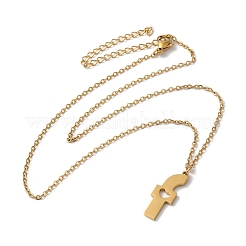 304 Stainless Steel Pendant Necklaces&nbsp;LS-NJEW-H036-02G-F