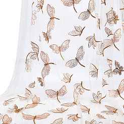 Butterfly & Dragonfly Pattern Polyester Fabric&nbsp;FIND-WH0816-050B