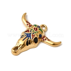 304 Stainless Steel Enamel Pendants&nbsp;X-STAS-G386-01G-02
