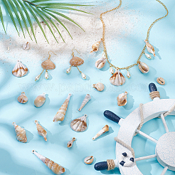 60Pcs 10 Styles Acrylic Pendants&nbsp;OACR-PH0004-44