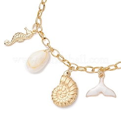 3Pcs 3 Colors Stainless Steel & Alloy Enamel Charm Bracelets&nbsp;BJEW-JB12215