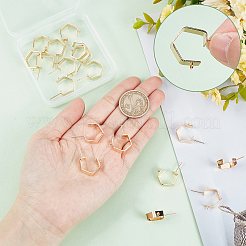 20Pcs Brass Stud Earring Findings&nbsp;KK-BBC0004-33