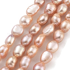 Natural Cultured Freshwater Pearl Beads Strands&nbsp;PEAR-P062-24C