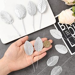 Handmade Silk Cloth Artificial Leaf&nbsp;AJEW-WH20070-073D