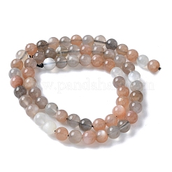 Natural Multi-Moonstone Beads Strands&nbsp;G-G453-A03-6mm