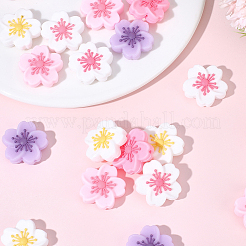 20Pcs 5 Colors Silicone Beads&nbsp;SIL-PA0001-43