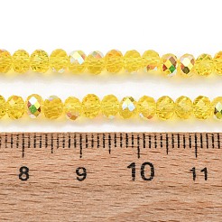 Electroplate Transparent Glass Beads Strands&nbsp;EGLA-A046-01A-19