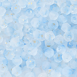 100g Frosted Glass Beads&nbsp;FGLA-PA0001-01B