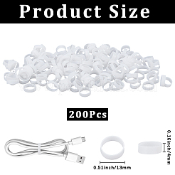 200Pcs Silicone Cable Ties&nbsp;FIND-SP0005-31B