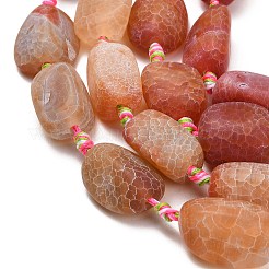 Natural Weathered Agate Beads Strands&nbsp;G-A321-P02-02
