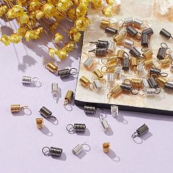 60Pcs 3 Colors Iron Cord End&nbsp;IFIN-YW0003-23