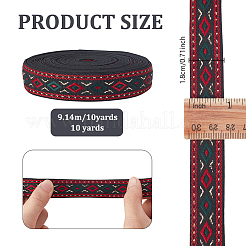 10 Yards Ethnic Style Embroidery Polyester Ribbons&nbsp;OCOR-GA0002-69