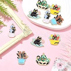 10Pcs 5 Styles Alloy Enamel Pandants&nbsp;FIND-YW0005-71