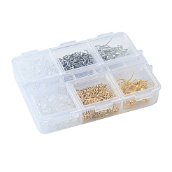 28G 6 Styles Brass Earring Hooks&nbsp;DIY-FS0006-09