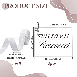 2Pcs Rectangle Acrylic Table Reserved Signs&nbsp;AJEW-GA0009-50