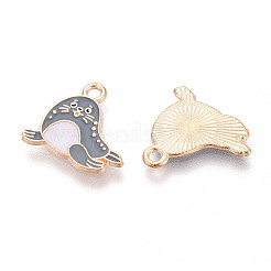 Marine Animals Alloy Enamel Pendants&nbsp;ENAM-T022-34J