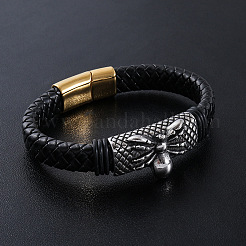 Punk Braided PU Leather Cord Bracelets&nbsp;TA8975-2