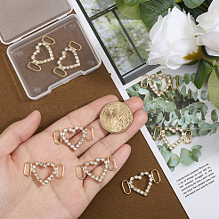 8Pcs Brass Crystal Rhinestone Shoe Decoration&nbsp;FIND-HY0004-89S