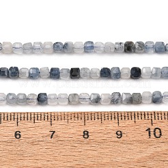 Natura Blue Rutilated Quartz Beads Strands&nbsp;GG-CBA9631-B01-01