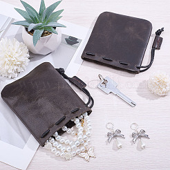 Leather Drawstring Pouches Packaging Bags for Jewelry&nbsp;ABAG-WH0045-81A