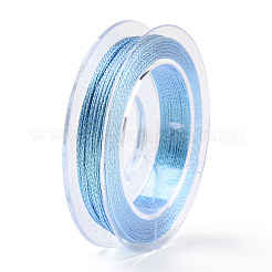 12 Rolls 12 Colors Luminous Polyester Sewing Metallic Thread&nbsp;OCOR-WH0087-05