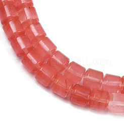 Cherry Quartz Glass Beads Strands&nbsp;G-G275-D03-10x10mm