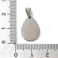 Non-Tarnish 304 Stainless Steel Stamping Blank Tag Pendants&nbsp;STAS-B053-04P