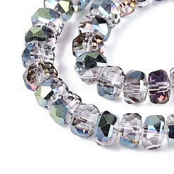 Electroplate Transparent Glass Beads Strands&nbsp;EGLA-N022-04A-D04