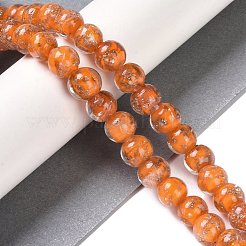 Handmade Gold Sand Lampwork Beads&nbsp;LAMP-Z009-01F