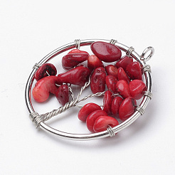 Natural & Synthetic Mixed Stone Pendants&nbsp;G-S271-22