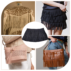 3M PU Leather Fringe Trim&nbsp;DIY-HS0002-30B
