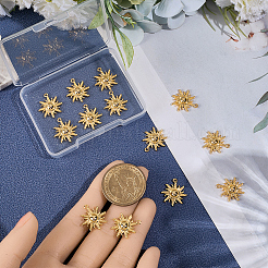 16Pcs Brass Pendants&nbsp;KK-BBC0023-82G