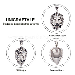3Pcs 304 Stainless Steel Pendants&nbsp;STAS-UN0037-59