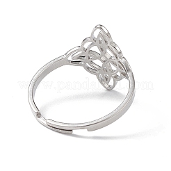 Non-Tarnish Sailor's Knot 304 Stainless Steel Hollow Adjustable Ring for Women&nbsp;RJEW-E073-04P