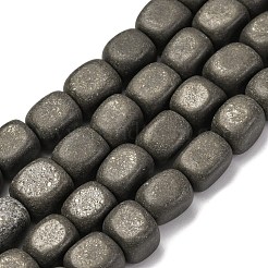 Natural Pyrite Beads Strands&nbsp;G-B155-D12