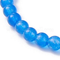 Natural & Dyed Malaysia Jade Beads Stretch Bracelets for Women&nbsp;BJEW-JB13272
