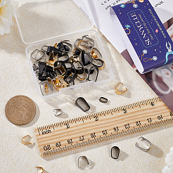 72Pcs 9 Styles 201 & 304 Stainless Steel Snap on Bails&nbsp;STAS-SC0005-51