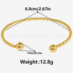 304 Stainless Steel Cuff Bangles&nbsp;UO5787-2