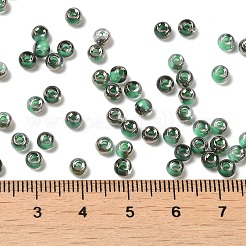 Transparent Inside Colours Glass Seed Beads&nbsp;SEED-H002-A-C221