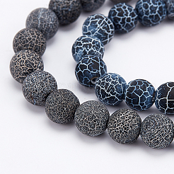 2 Strands Natural & Dyed Crackle Agate Bead Strands&nbsp;G-OC0002-59