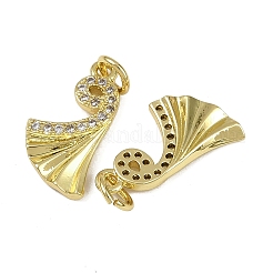 Brass Micro Pave Cubic Zirconia Pendants&nbsp;KK-I358-022G