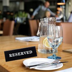 Acrylic Reserved Table Tent Sign&nbsp;LS-AJEW-WH0251-39