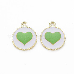 Alloy Enamel Pendants&nbsp;PALLOY-S181-039-NR