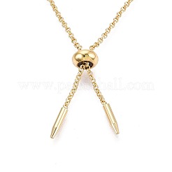 Adjustable Brass Slider Bracelets Making&nbsp;KK-T059-01G-NF