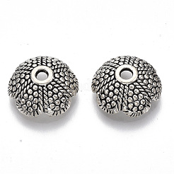 6-Petal Tibetan Style Alloy Bead Caps&nbsp;TIBE-S320-137AS-LF