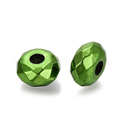 UV Plating Iridescent Transparent Acrylic European Beads&nbsp;OACR-E033-22-07