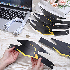 40Pcs Graduation Season Paper Hat&nbsp;AJEW-SP0004-75A