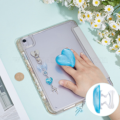 1 Set Heart & Bowknot Zinc Alloy Acrylic Mobile Phone Holders & Pendant Decorations&nbsp;AJEW-ME0002-81A